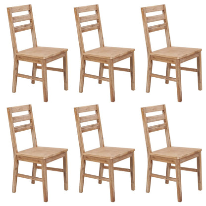 vidaXL Chaises de salle à manger 6 pcs Bois d'acacia massif