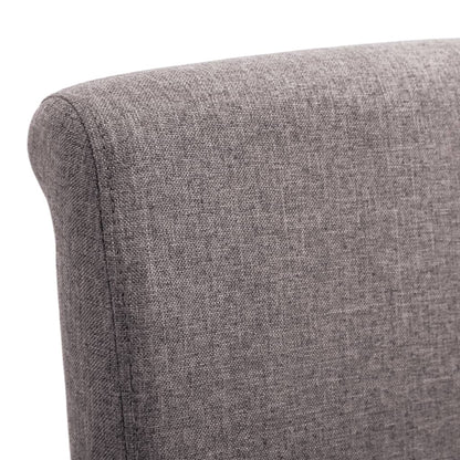 vidaXL Chaises de salle à manger 4 pcs Taupe Tissu