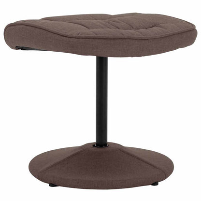 vidaXL Relaxsessel mit Fußhocker Braun Stoff
