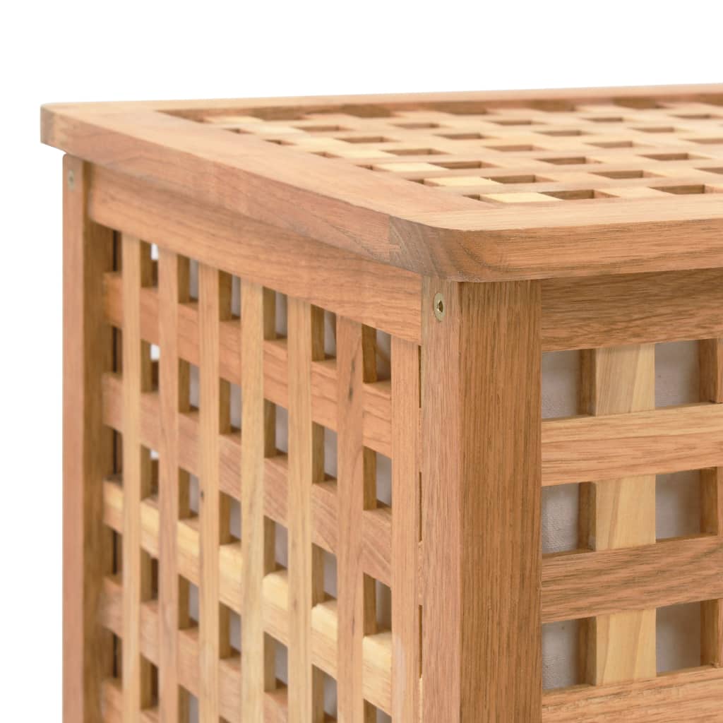 vidaXL Wäschetruhe 77,5×37,5×46,5 cm Walnuss Massivholz