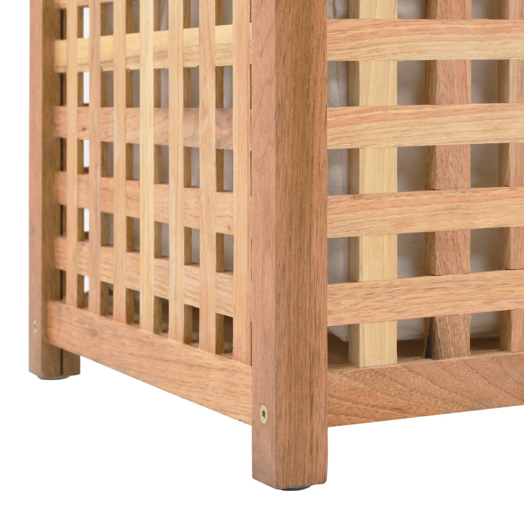 vidaXL Wäschetruhe 77,5×37,5×46,5 cm Walnuss Massivholz
