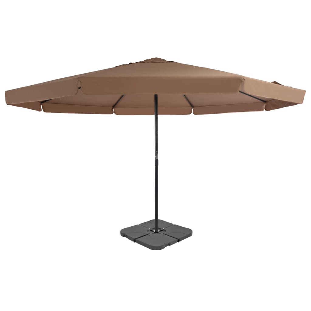 vidaXL Sonnenschirm mit Tragbarem Sonnenschirmständer Taupe