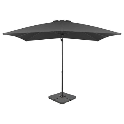 vidaXL Parasol avec support de parasol portable Anthracite