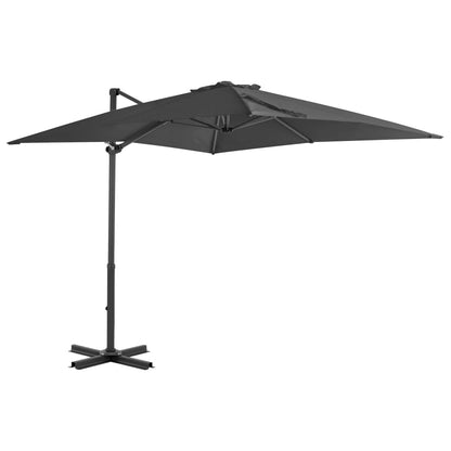 vidaXL Parasol avec support de parasol portable Anthracite