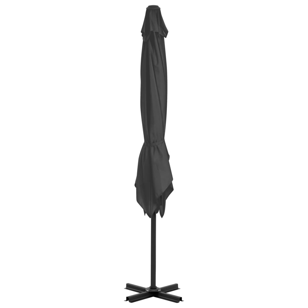 vidaXL Parasol avec support de parasol portable Anthracite