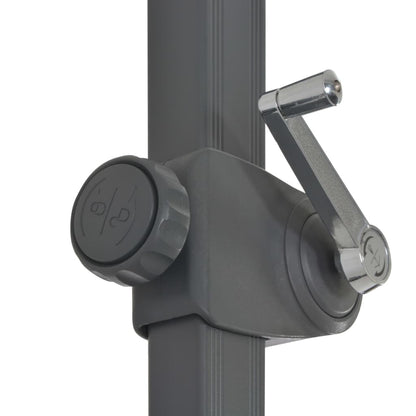 vidaXL Parasol avec support de parasol portable Anthracite