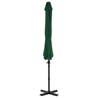 vidaXL Parasol avec support de parasol portable Vert