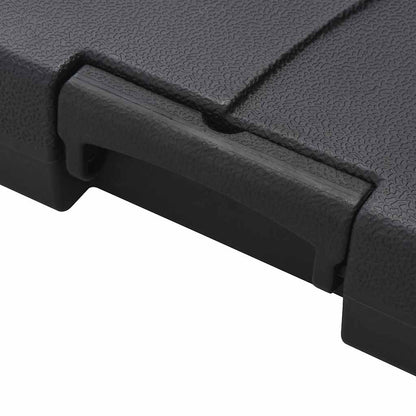 vidaXL Parasol avec support de parasol portable Vert