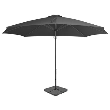 Parasol vidaXL avec support portable Anthracite