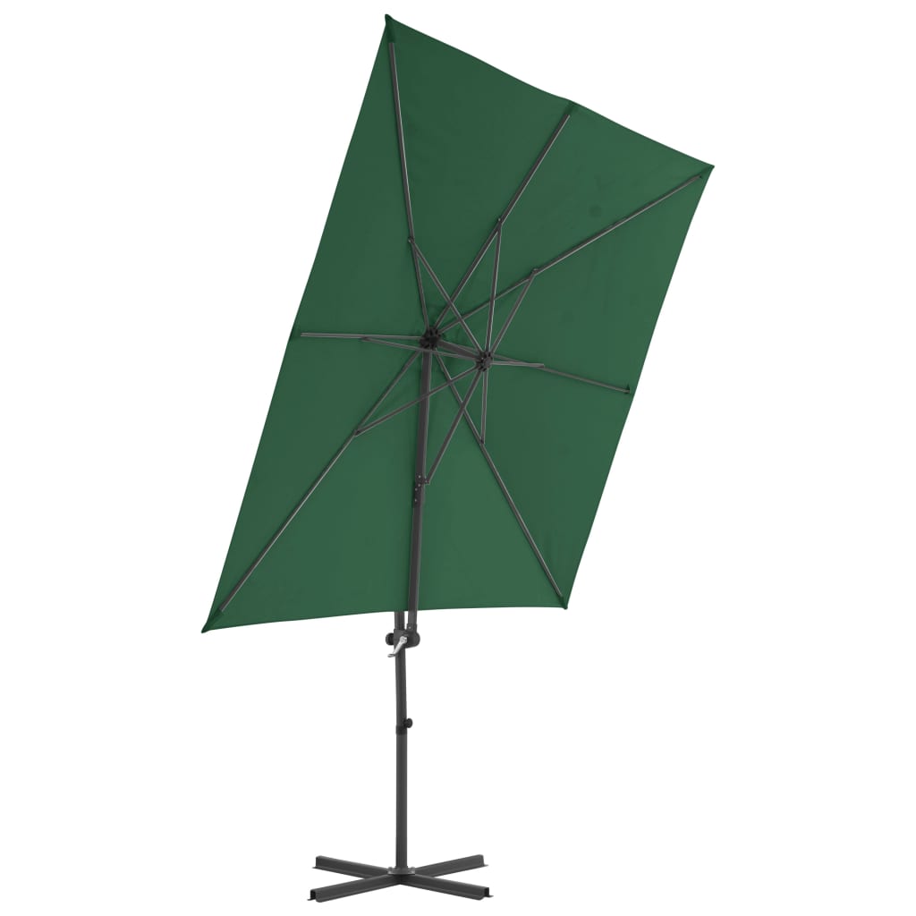 vidaXL Parasol avec base portable Rouge