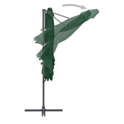 vidaXL Parasol avec base portable Rouge