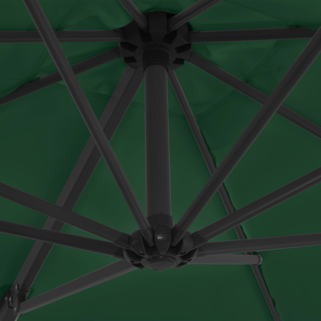 vidaXL Parasol avec base portable Rouge