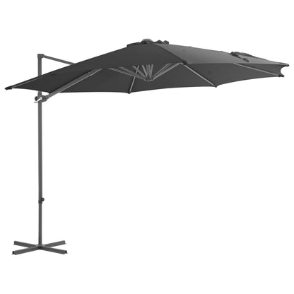 vidaXL Parasol avec support portable anthracite