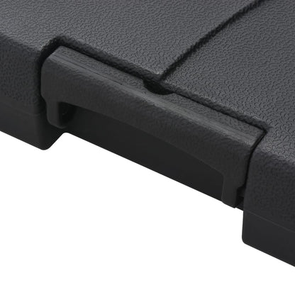 vidaXL Parasol avec support portable anthracite