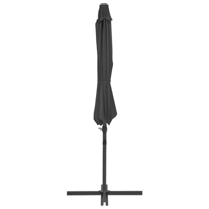 vidaXL Parasol avec support portable anthracite