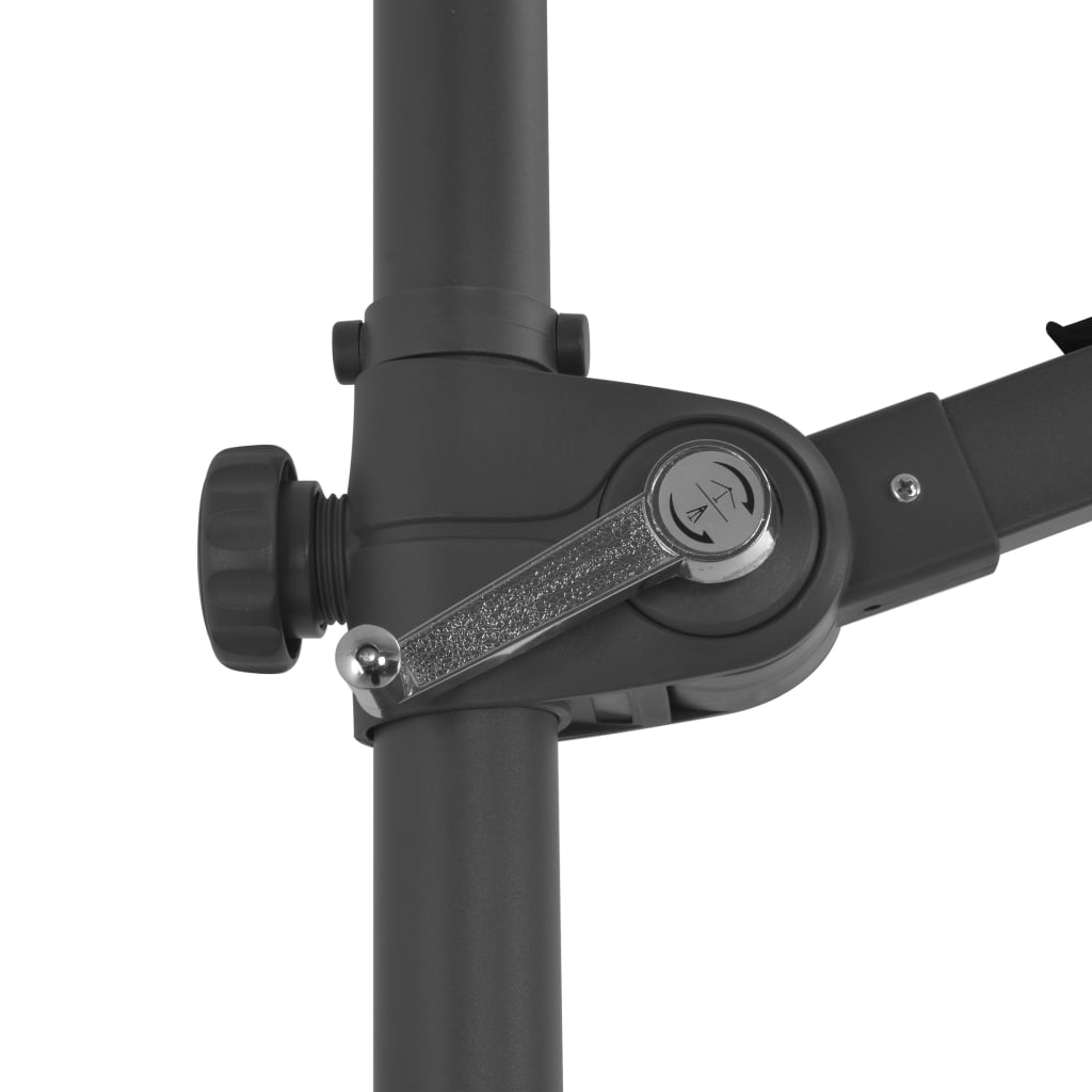 vidaXL Parasol avec support portable anthracite