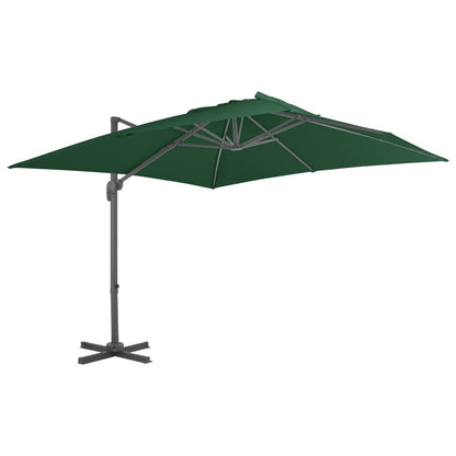 vidaXL Parasol avec support portable Vert