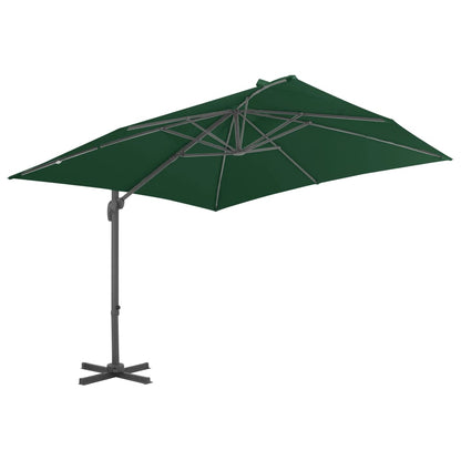 vidaXL Parasol avec support portable Vert