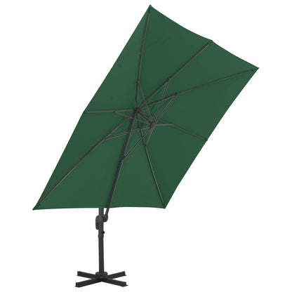 vidaXL Parasol avec support portable Vert