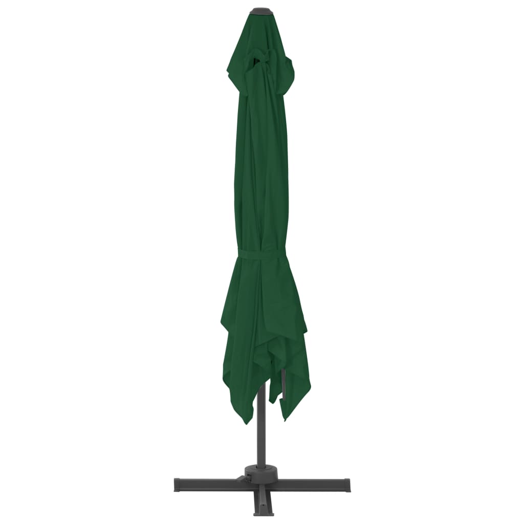 vidaXL Parasol avec support portable Vert