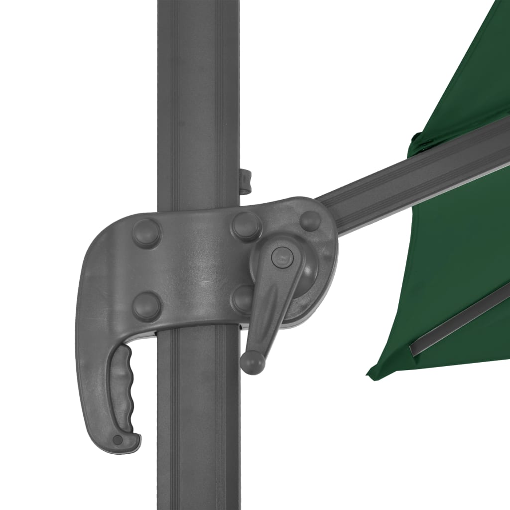 vidaXL Parasol avec support portable Vert