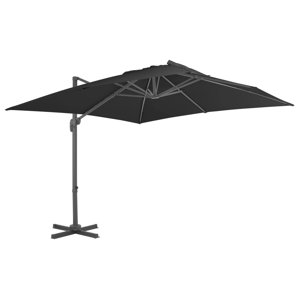 Parasol vidaXL avec support portable Anthracite
