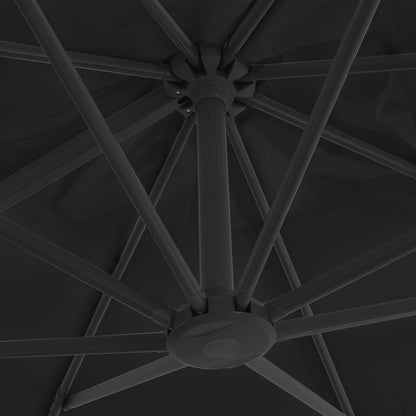 Parasol vidaXL avec support portable Anthracite