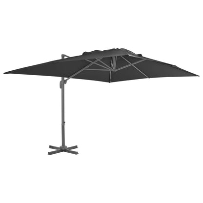 Parasol vidaXL avec support portable Anthracite