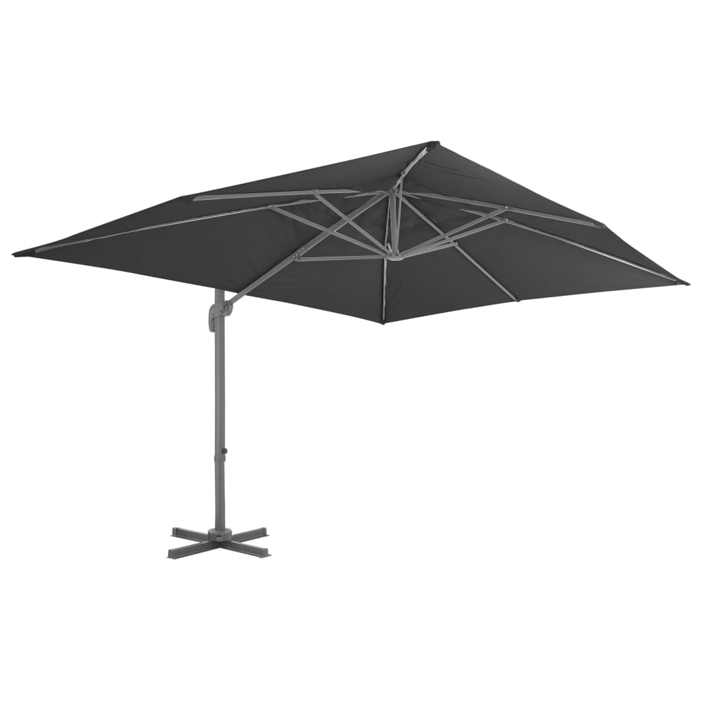 Parasol vidaXL avec support portable Anthracite