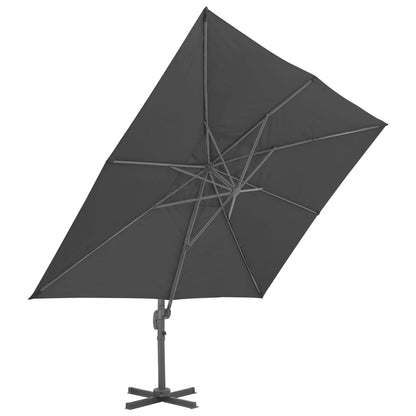 Parasol vidaXL avec support portable Anthracite