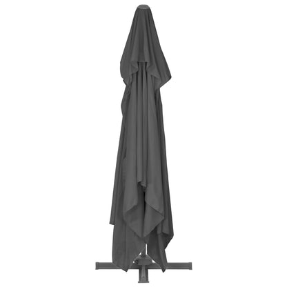 Parasol vidaXL avec support portable Anthracite