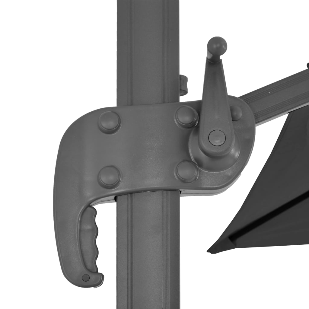 Parasol vidaXL avec support portable Anthracite