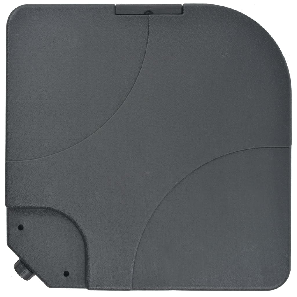 Parasol vidaXL avec support portable Anthracite