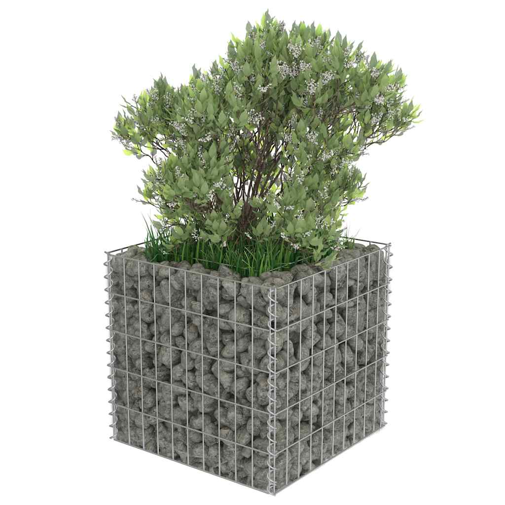 vidaXL Carré potager en gabions Acier galvanisé 50×50×50 cm