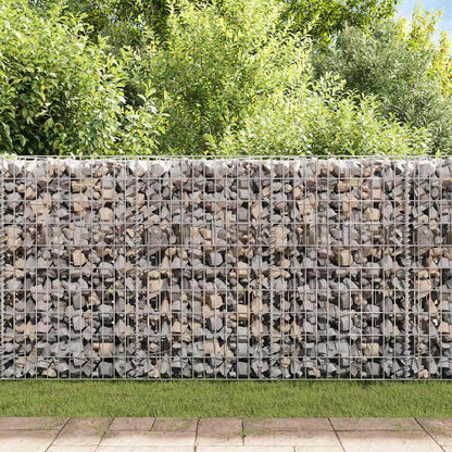 vidaXL Gabionenwand Verzinkter Stahl 450×30×100 cm