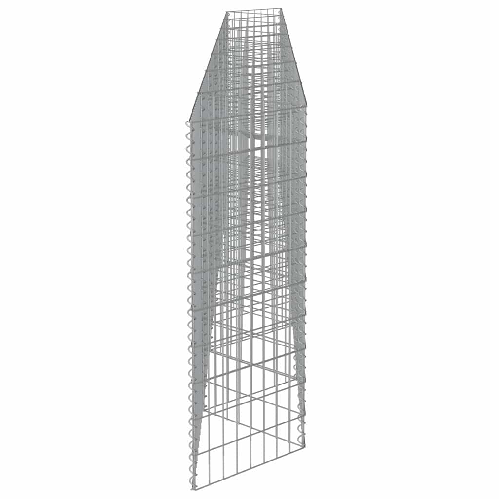 vidaXL Gabionenwand Verzinkter Stahl 450×30×100 cm