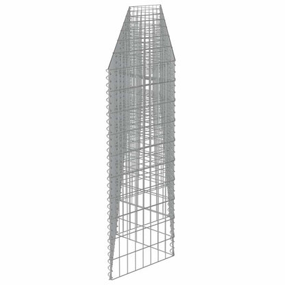vidaXL Gabionenwand Verzinkter Stahl 450×30×100 cm