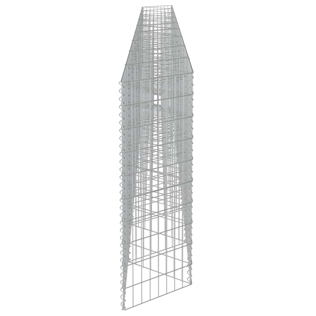 vidaXL Mur de gabions Acier galvanisé 630×30×100 cm