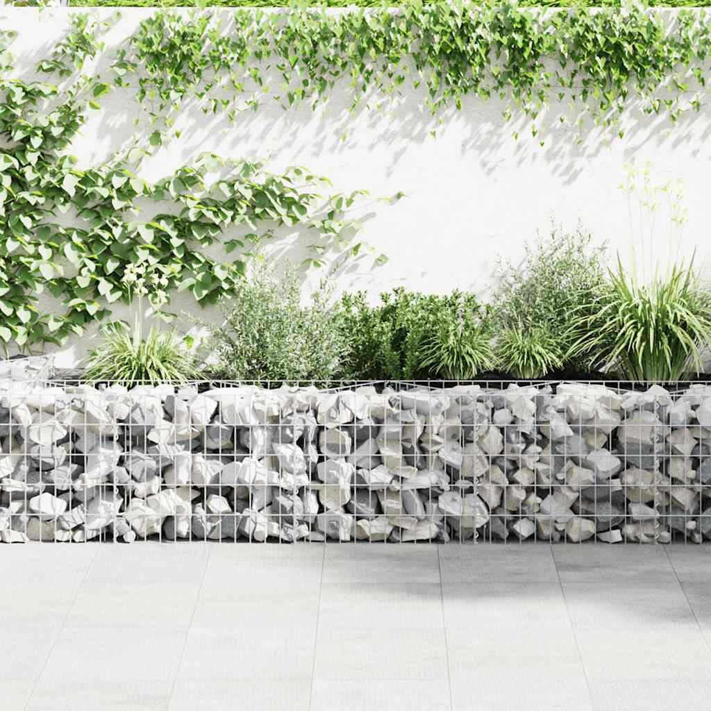 vidaXL Mur de gabions en acier galvanisé 630×30×50 cm