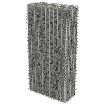 vidaXL Mur de gabions avec couvercle Acier galvanisé 50x20x100 cm