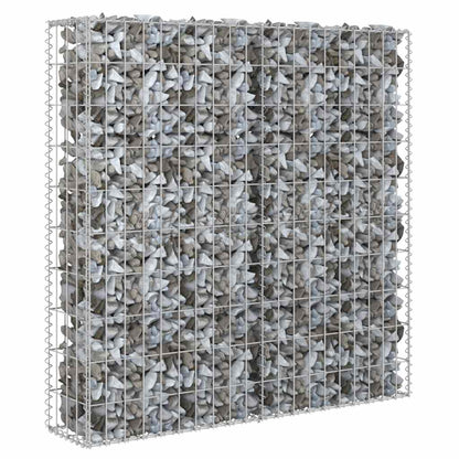 vidaXL Mur de gabion avec couvercle Acier galvanisé 80×20×100 cm