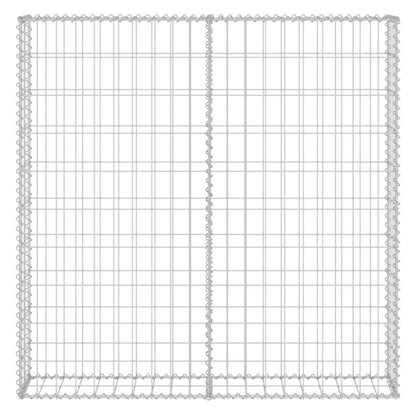vidaXL Mur de gabion avec couvercle Acier galvanisé 80×20×100 cm