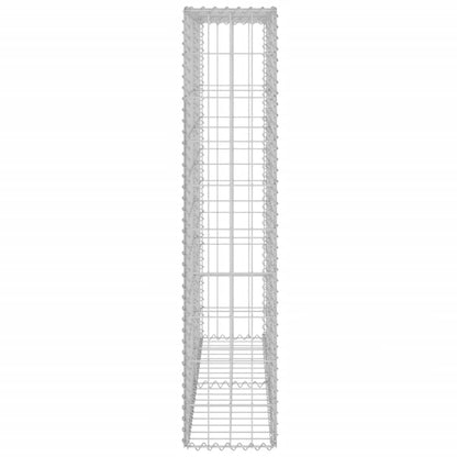 vidaXL Mur de gabion avec couvercle Acier galvanisé 80×20×100 cm