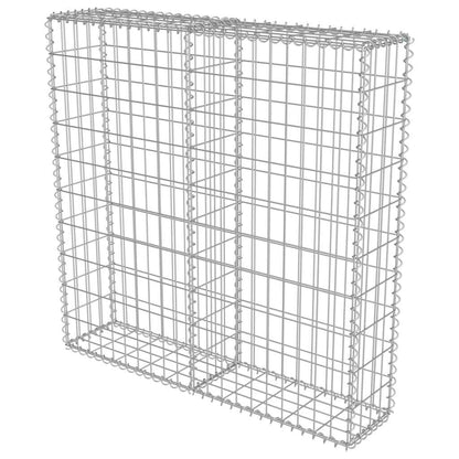 vidaXL Mur de gabions avec couvercle Acier galvanisé 100 x 20 x 100 cm