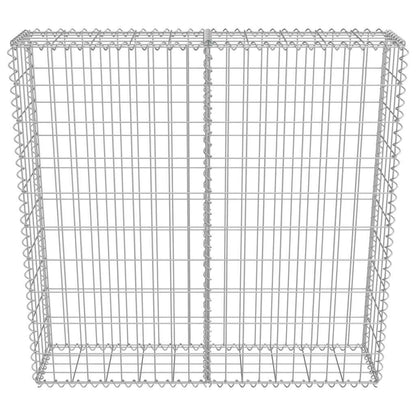 vidaXL Mur de gabions avec couvercle Acier galvanisé 100 x 20 x 100 cm