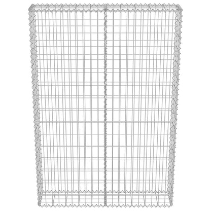 vidaXL Mur de gabions avec couvercle Acier galvanisé 100x20x150 cm