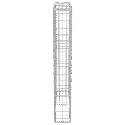 vidaXL Mur de gabions avec couvercle Acier galvanisé 100x20x150 cm