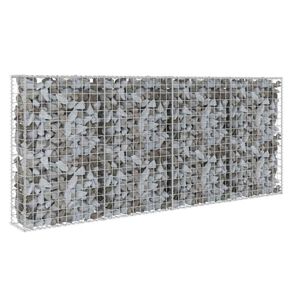 vidaXL Mur de gabion avec couvercle Acier galvanisé 200×20×85 cm