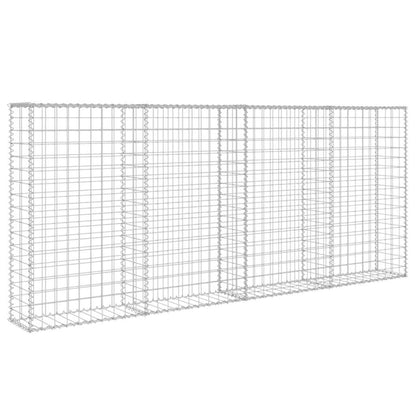 vidaXL Mur de gabion avec couvercle Acier galvanisé 200×20×85 cm