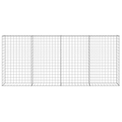 vidaXL Mur de gabion avec couvercle Acier galvanisé 200×20×85 cm
